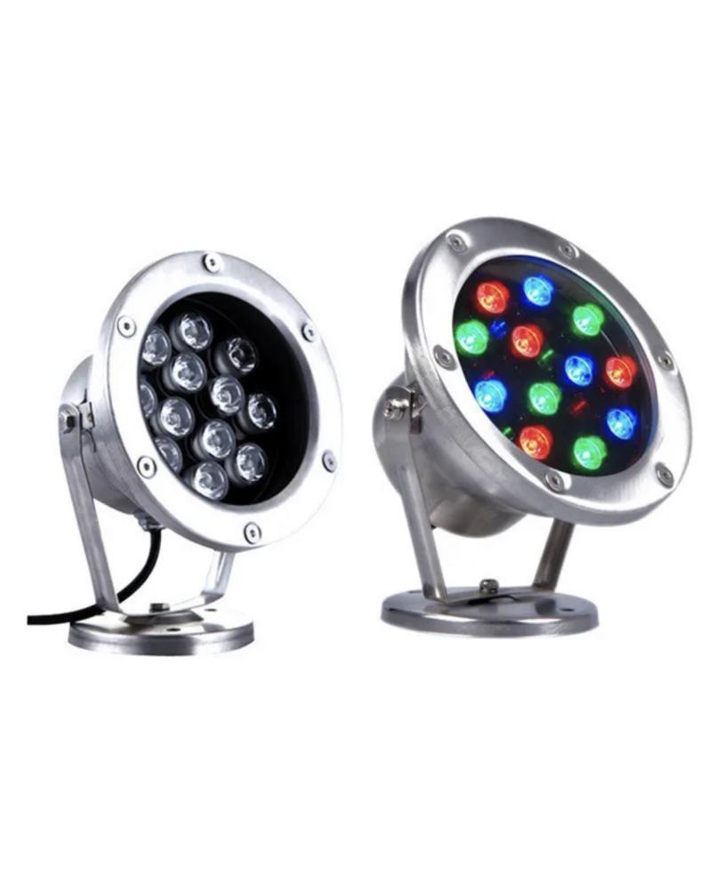 Colorful 12W/12V base spotlight with yellow and remote control