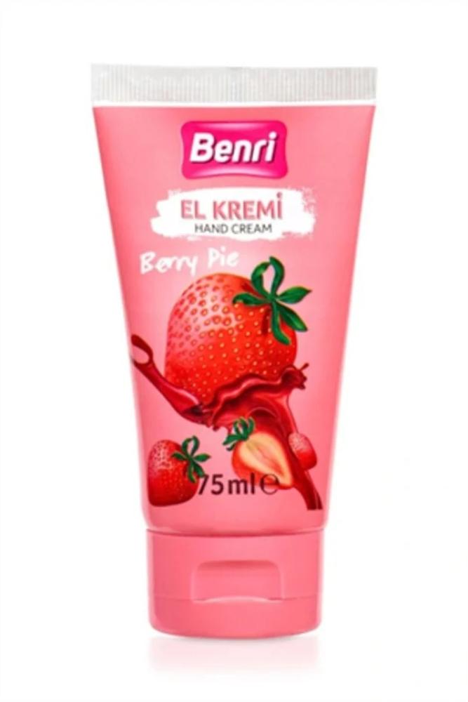 Benri مجموعة كريم اليدين بروائح الفراولة وجوز الهند والخوخ – 3 قطع