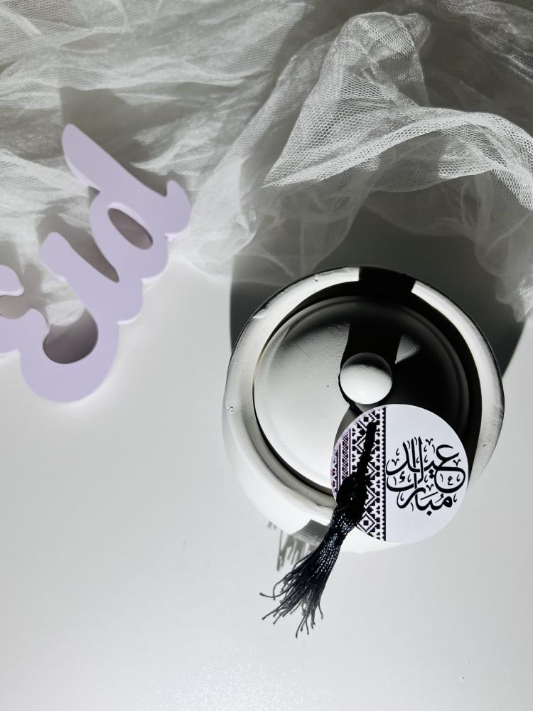قالب شمع مع عباره العيد