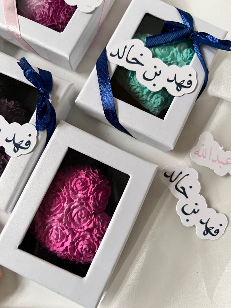 توزيعات احجار معطره ثيم مواليد