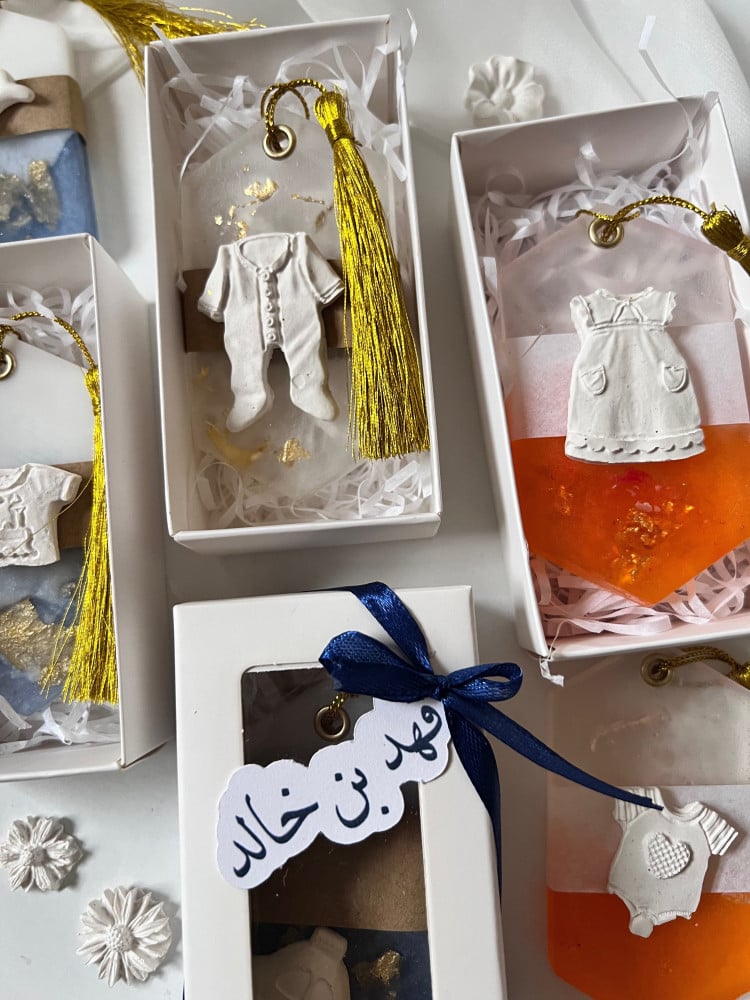 توزيعات صابون معطر ثيم مواليد