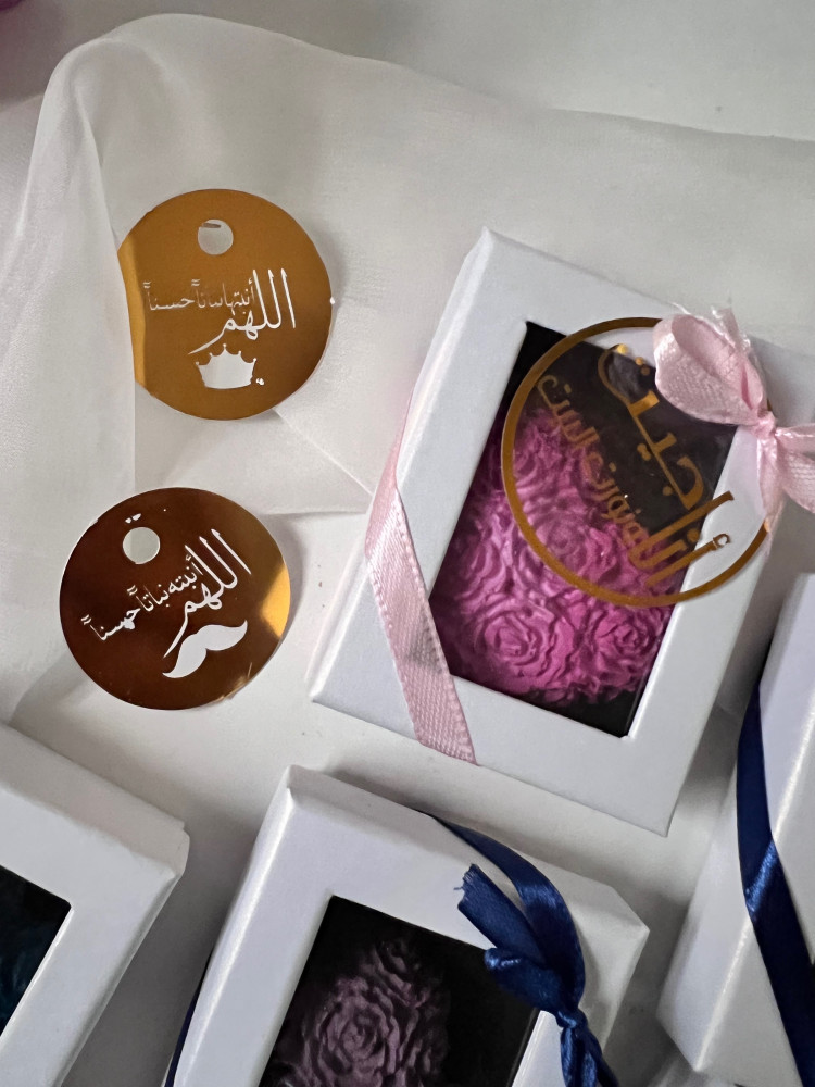توزيعات احجار معطره ثيم مواليد