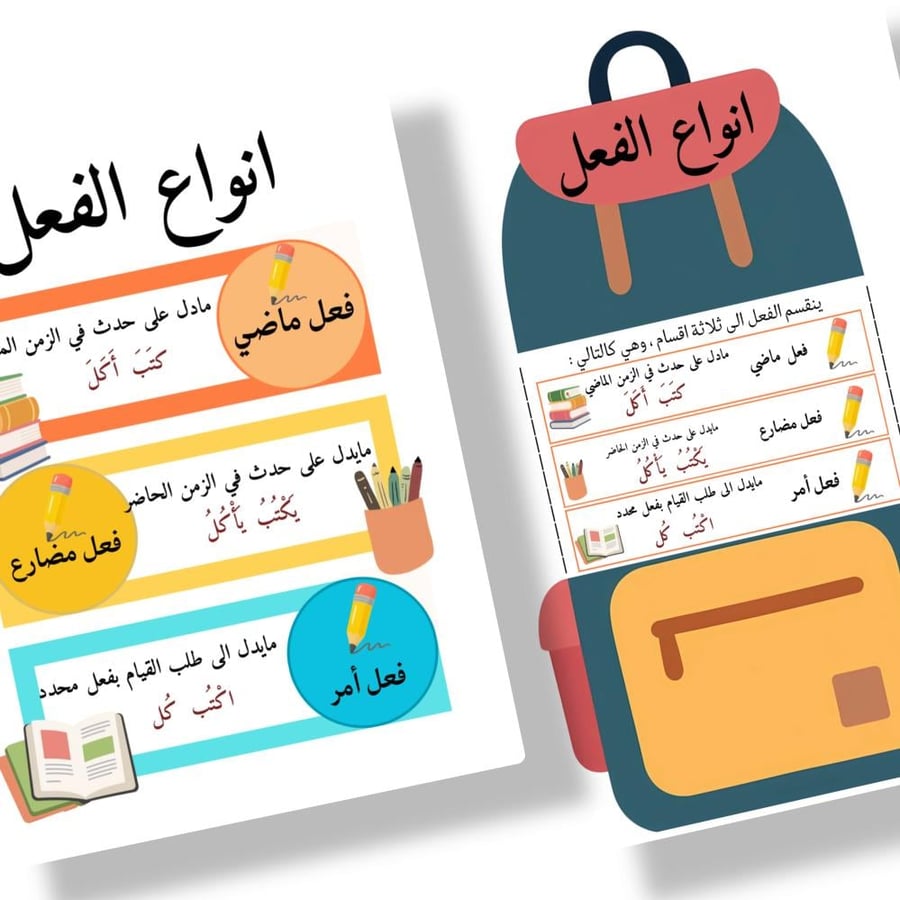 مطوية انواع الفعل pdf