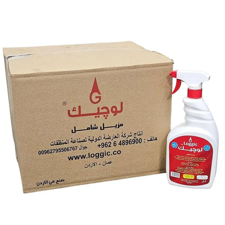 لوجيك | كرتون مزيل شامل منظف بخاخ متعدد الاستخدام لافندر 1 لتر 12 حبة LG1L12