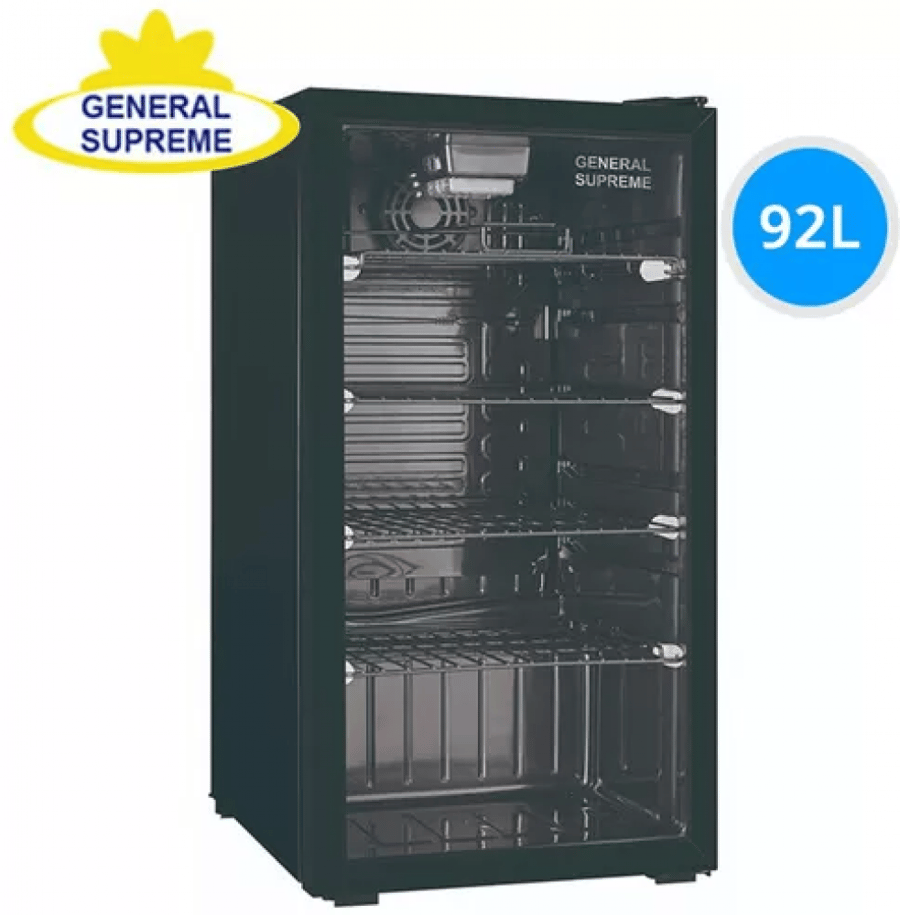 جينرال سوبريم ثلاجة ، بسعة 92 لتر ، اسود - GS 132