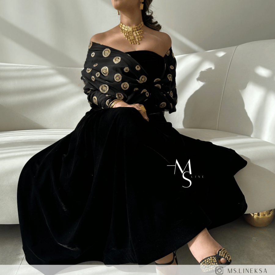 جلابية زري أسود