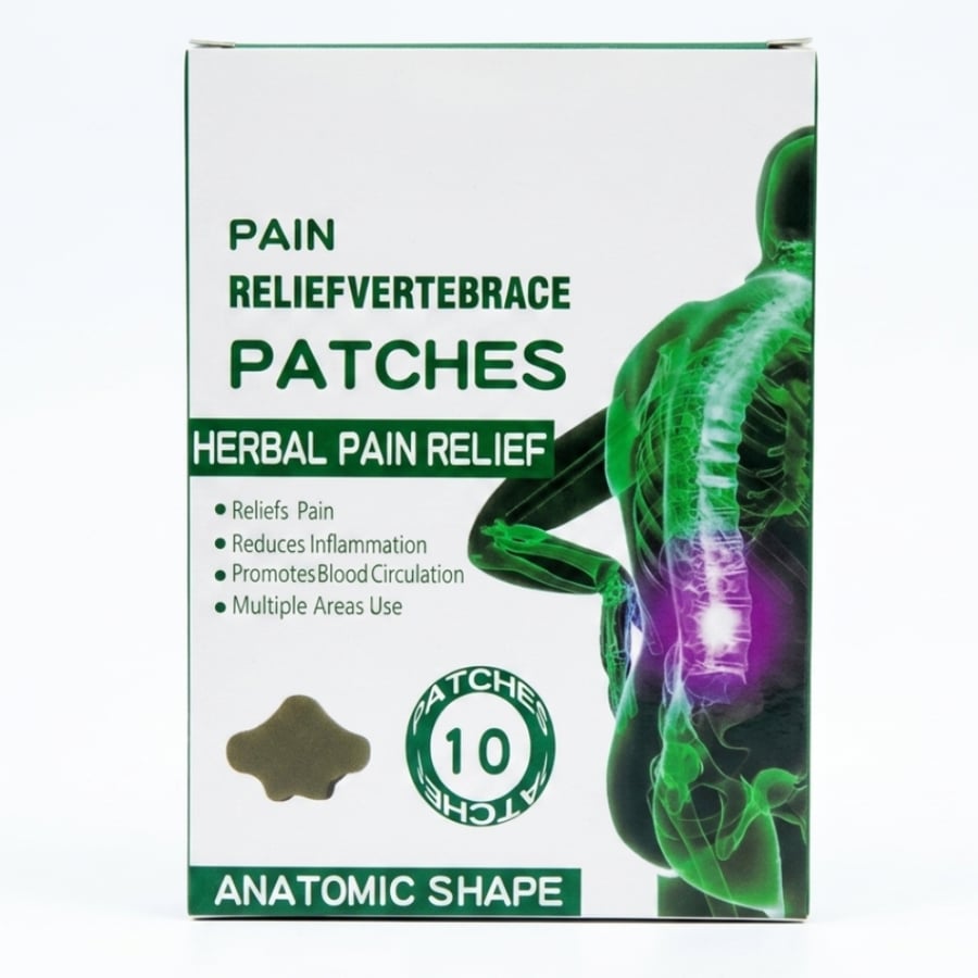 لاصقات Herbal Pain Relief العشبية – لراحة وتهدئة العضلات والمفاصل عشبية مكونة من 10 قطع