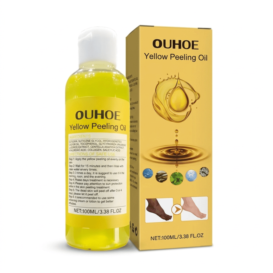 OUHOE Yellow Peeling Oil – زيت التقشير الأصفر لتفتيح البشرة