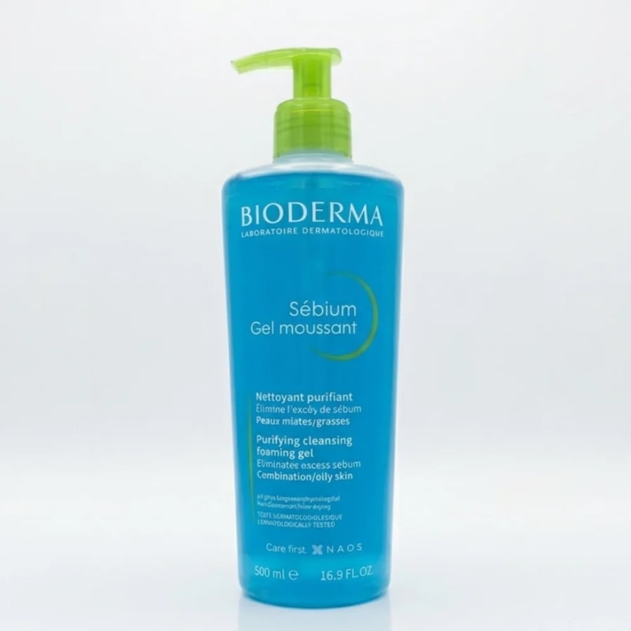 جل غسول البشرة الدهنية والمختلطة – Bioderma Sebium Gel Moussant 500ml