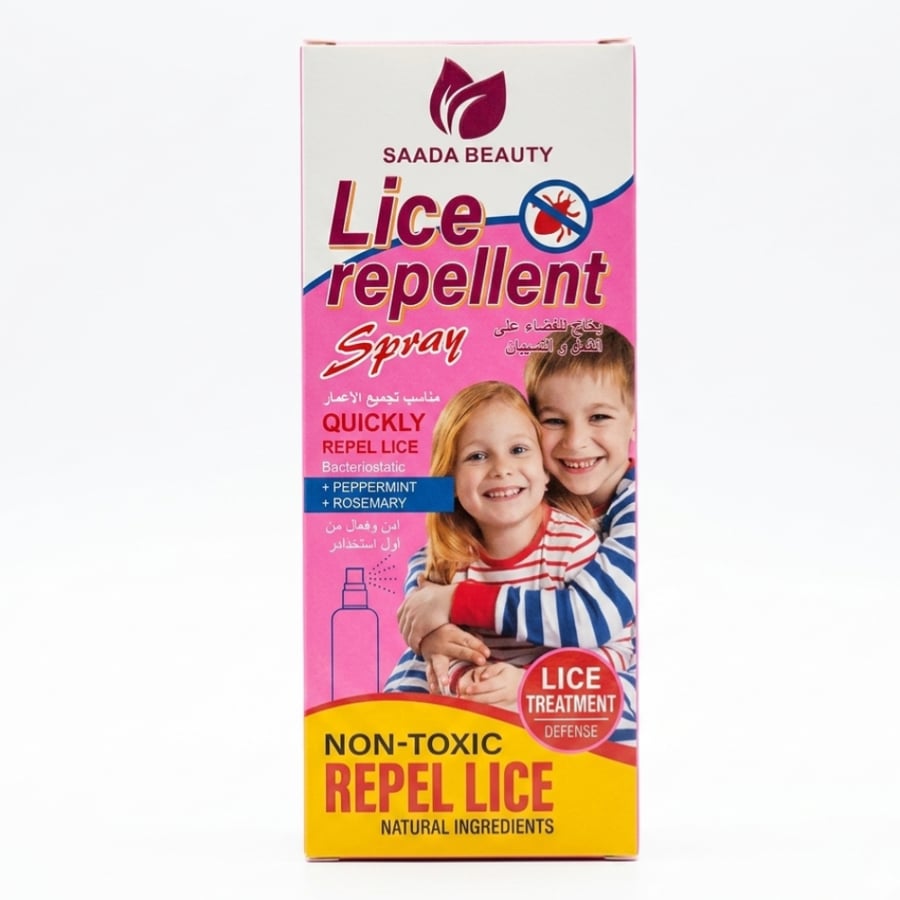 بخاخ للقضاء علي القمل والصيبان للأطفال والكبار – Saada Beauty Lice Repellent Spray