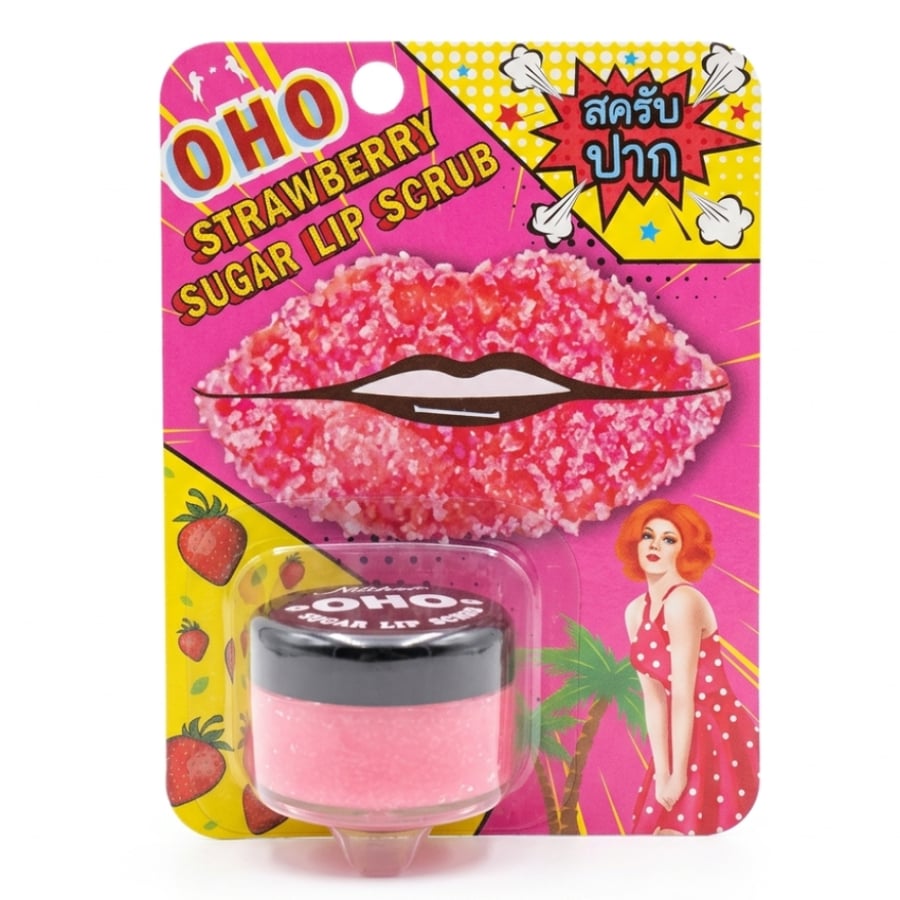 مقشر شفاه بالفراولة والسكر –  OHO Strawberry Sugar Lip Scrub