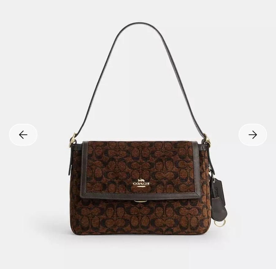 حقيبة كوتش Etta Large Flap Shoulder Bag