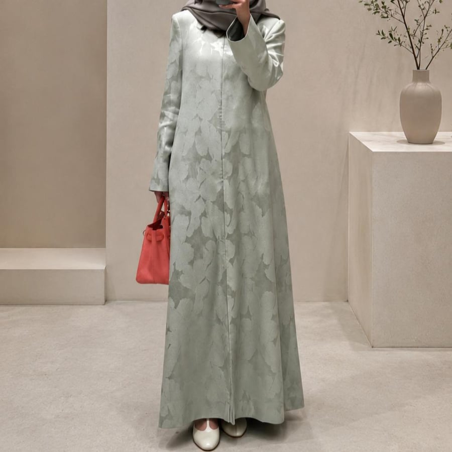 Sage Bloom Abaya