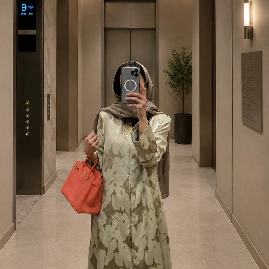 Sage Bloom Abaya