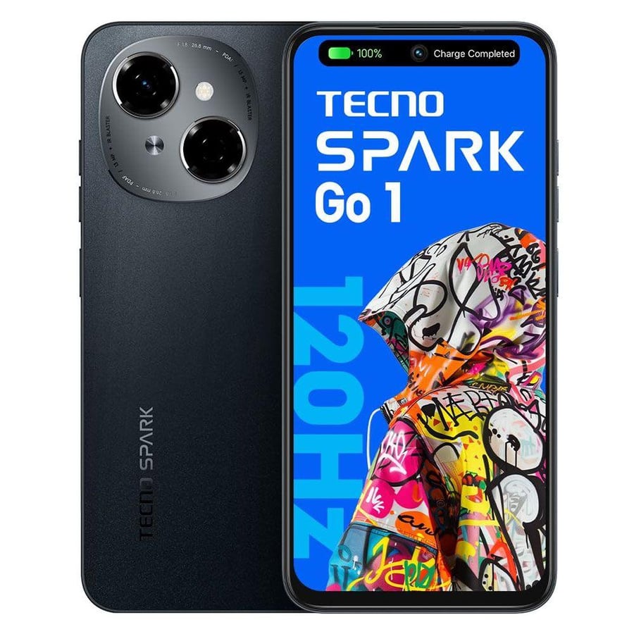 تكنو سبارك جو 1 / tecno spark go 1 رامات 3 جيجا | 64 جيجابايت - أسود