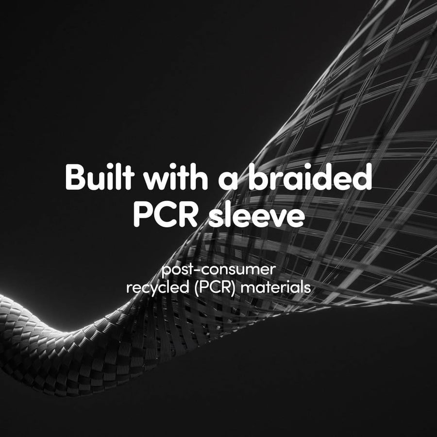 إمباور - كيبل RACING USB-C TO USB-C بقوة 60W وطول 1.2M- ابيض