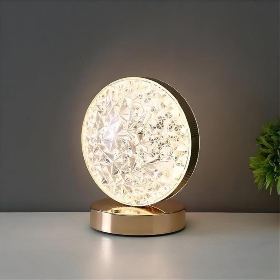 مصباح غرفة نوم مزخرف - مصباح LED بتصميم قمري