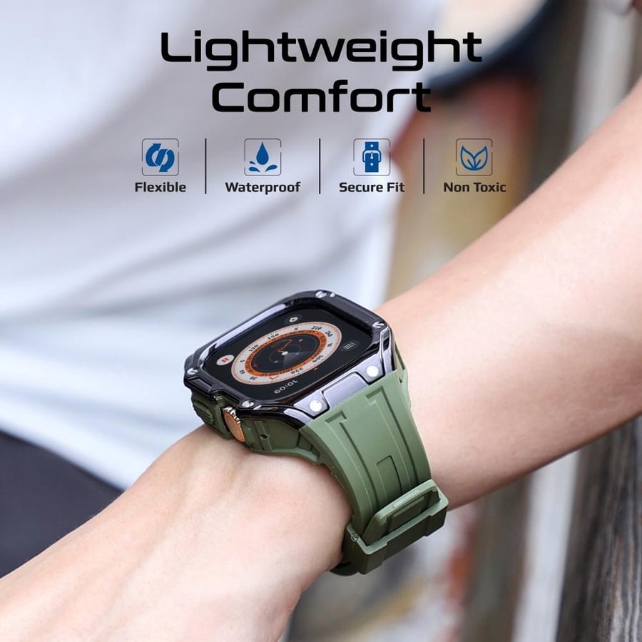 سوار CaseBand لساعة أبل Ultra 1 وUltra 2 يتميز بتصميم أنيق يوفر حماية قوية