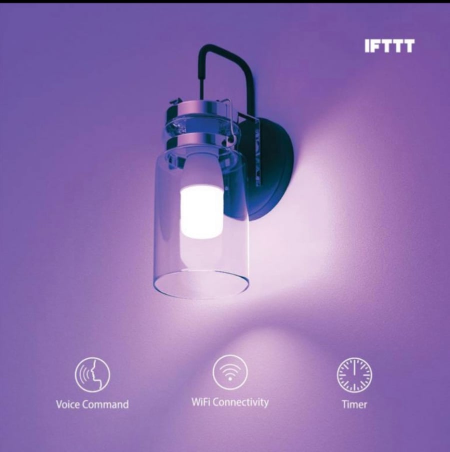 لمبة ذكية LED من برودو porodo LED Smart Bulb متعددة الألوان مع إمكانية التحكم عن بعد