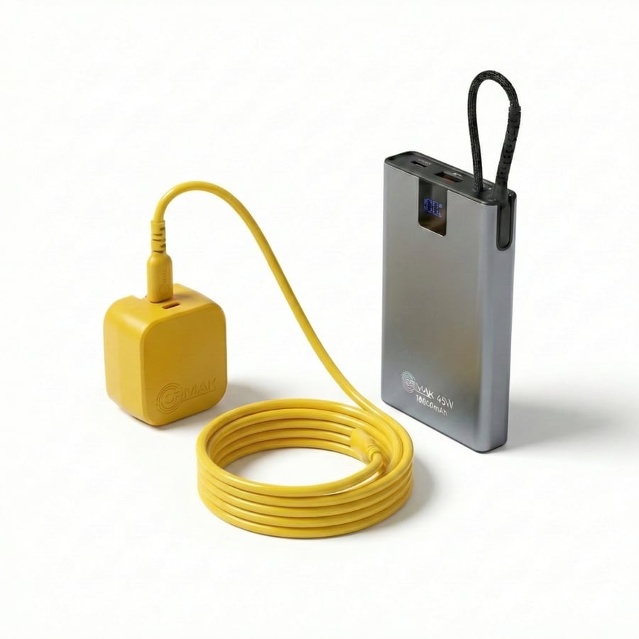 Ormac Pro Bundle – 60W Yellow Soft Cable + 35W Charger + HA-P21 20,000mAh Power Bank