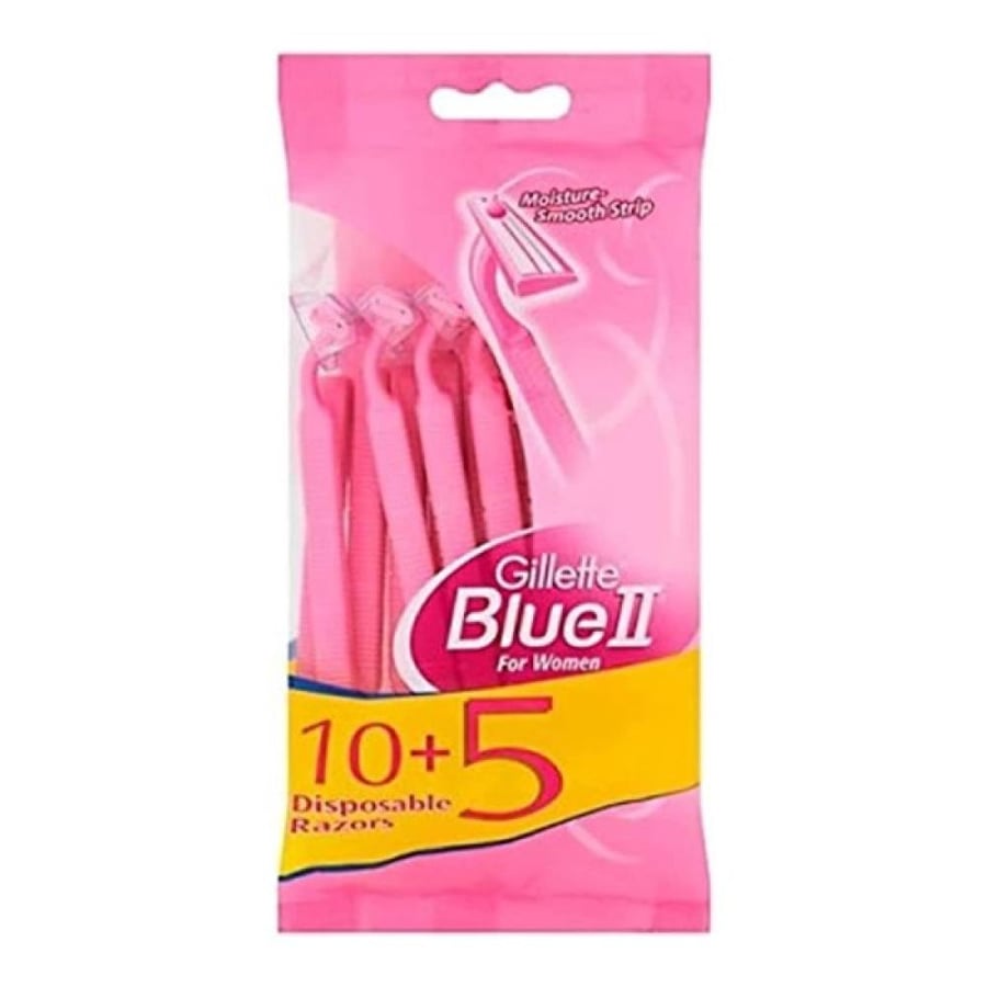 جيليت حلاقه بلو تو نسائي 15 عبوه 10 5 وردي