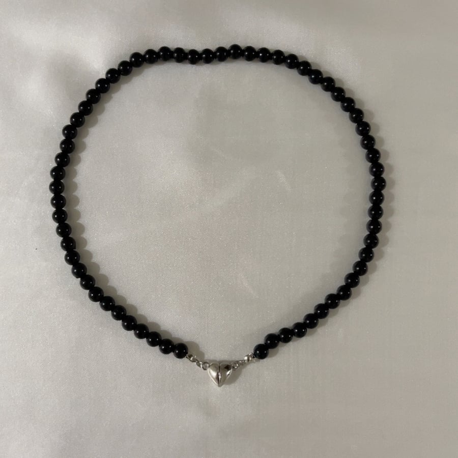 Black Heart Necklace