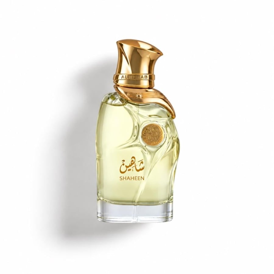 زجاجة عطر شاهين الفاخر بتصميمها الأنيق
