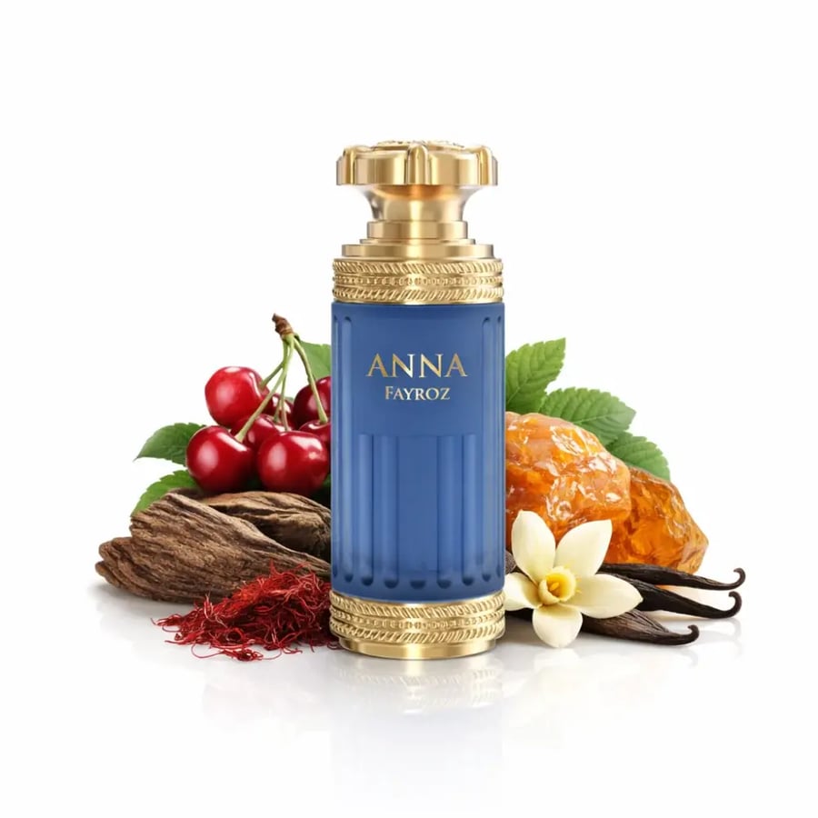 مكونات عطر انا فيروز من التوابل والفانيلا والكرز والزعفران والنعماع
