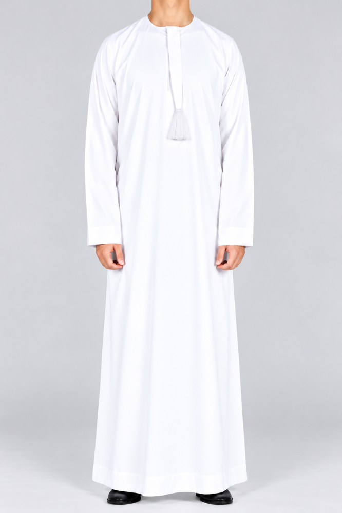 قميص نوم إماراتي ابيض