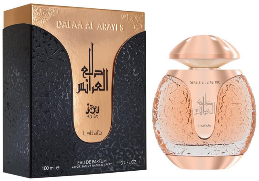 Dalaa Al-Arrais Rose perfume from Latafa for women or Eau de Parfum - 100ml
