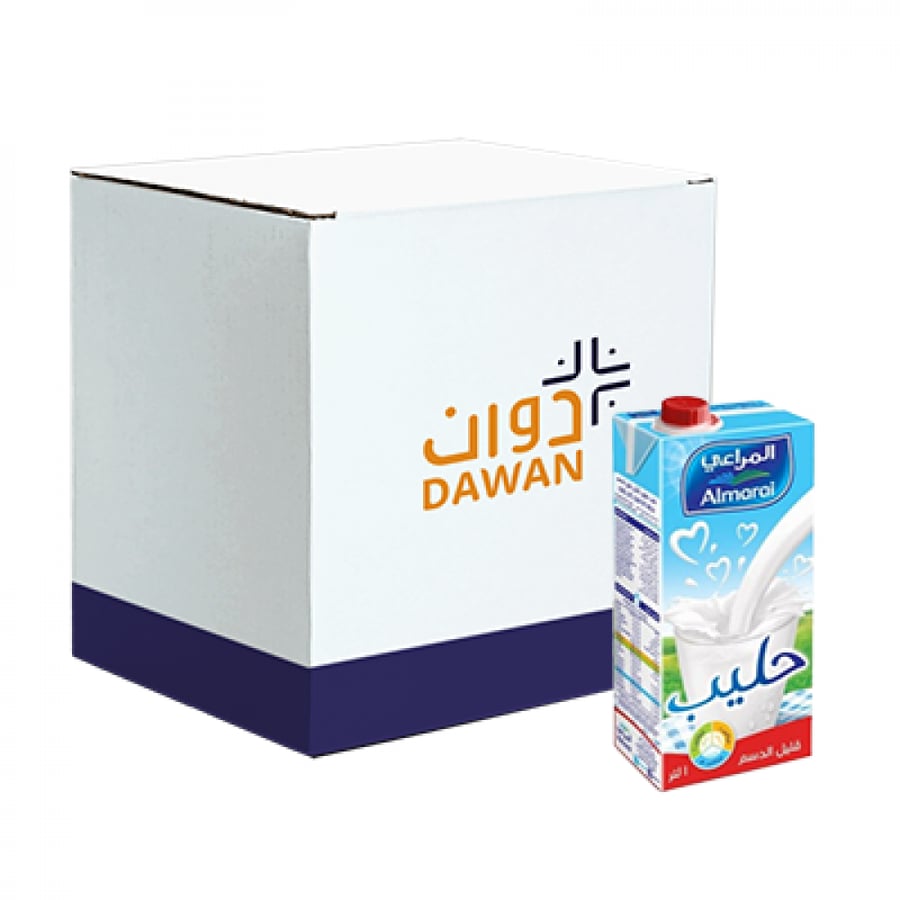حليب المراعي قليل الدسم 1لتر/12عبوة بالكرتون