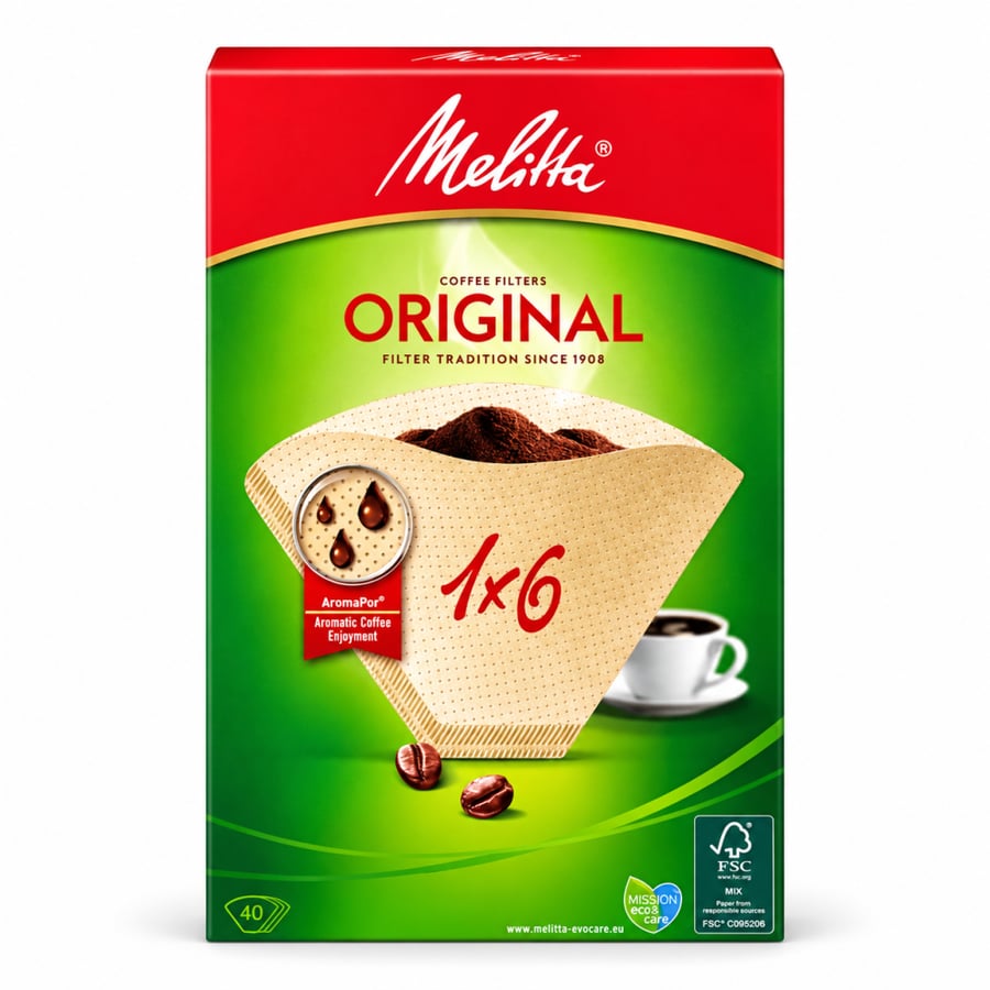 فلاتر قهوة ميليتا Melitta مقاس 106 40 فلتر