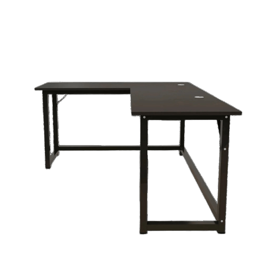 طاولة العاب شكل L سبير CM140 مع شريط مضيء | Spear CM140 RGB Strip Black Desk