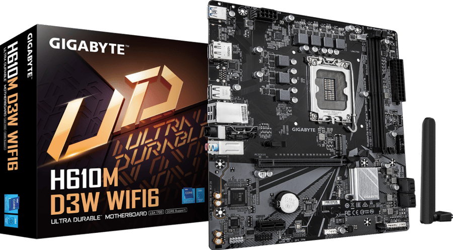 Gigabyte H610M D3W WIFI6 DDR5 LGA1700 | مذربورد جيجابايت واي فاي