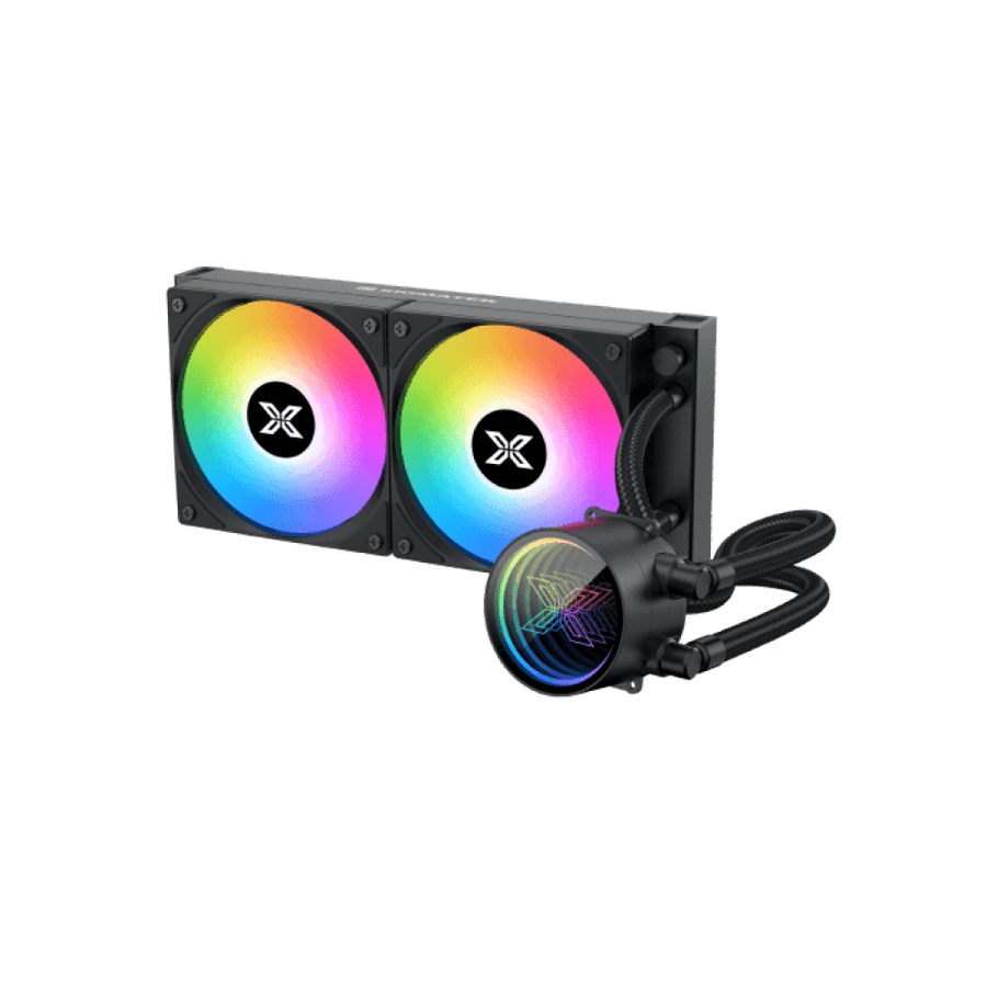 مبرد مائي Xigmatek FENIX II 240 أسود — رادياتير 240mm · مضخة Infinity Mirror · ARGB · LGA 1851 وAM5