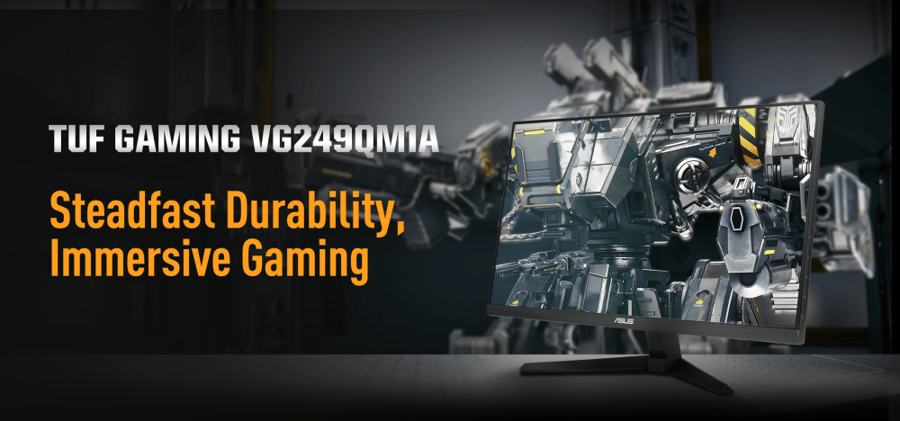 شاشة ألعاب ASUS TUF Gaming VG249QM1A — 24 إنش FHD · Fast IPS · 270Hz · 1ms