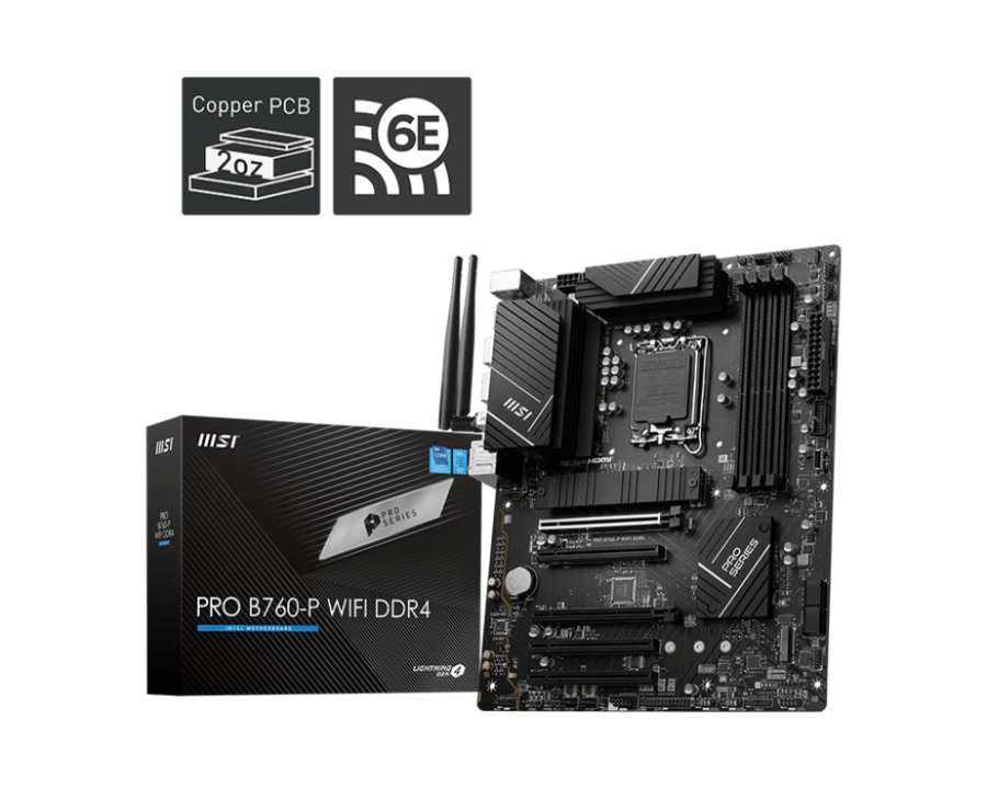 MSI PRO B760-P WIFI DDR4 1700 LGA