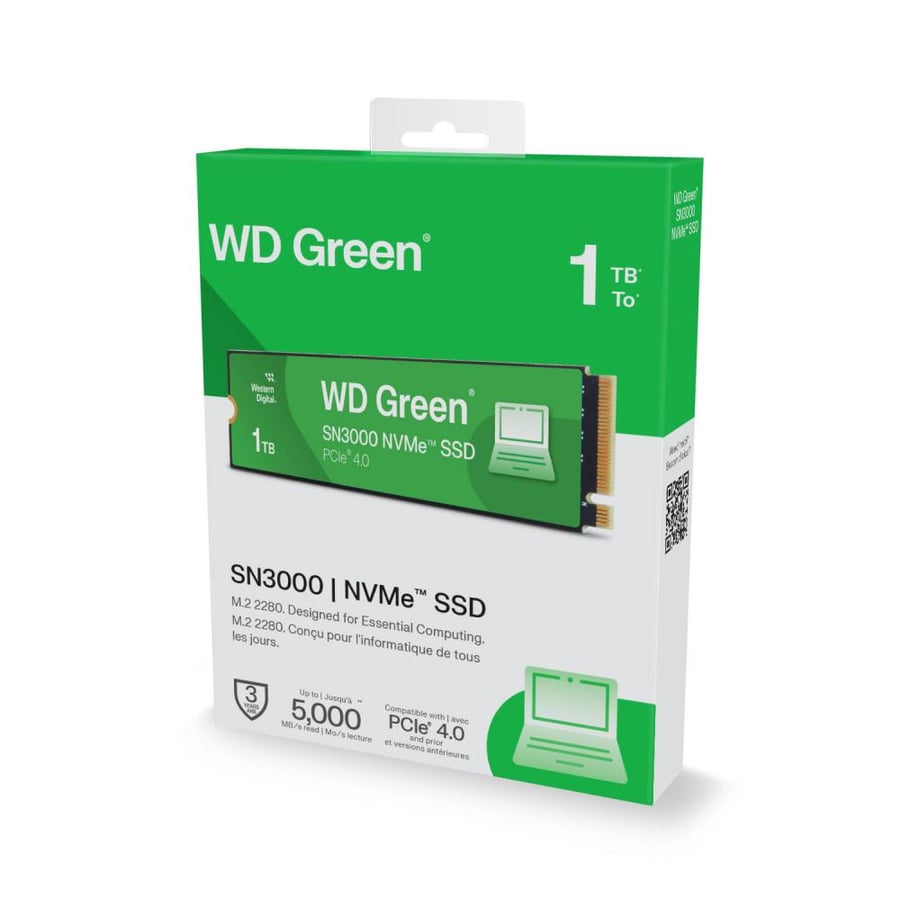 5000MP\s WD Green SN3000 NVMe 1TB | ذاكرة تخزين داخليه WD