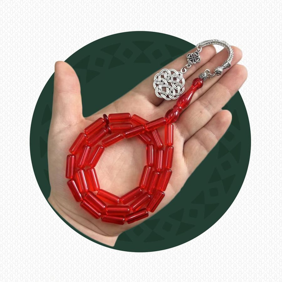 A prayer bead string