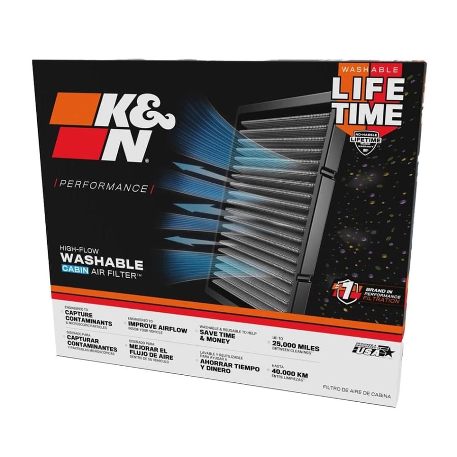K&N VF2081 AC Filter for Land Rover Defender 90, 110, and 130 | Washable