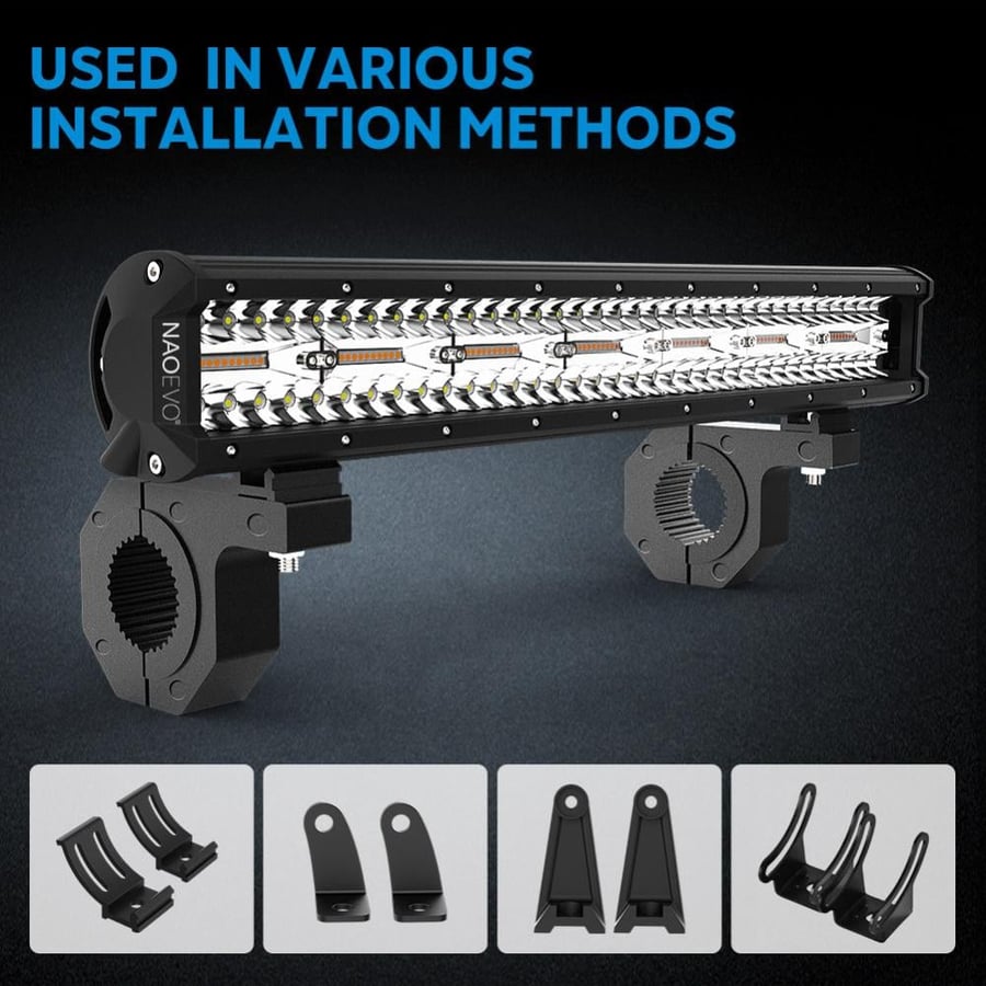 طقم قواعد تثبيت كشافات LED على الأنابيب مقاس 1–2 إنش