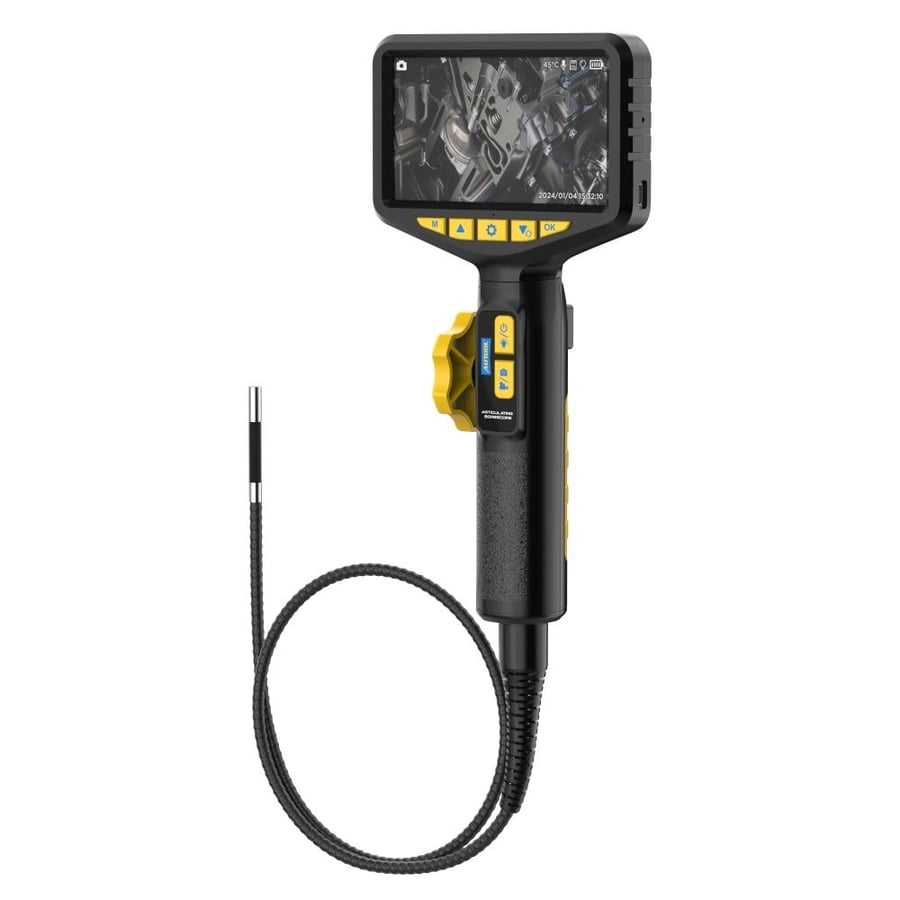 جهاز فحص وكاميرا تصوير داخل أجزاء المكينة والسيارة AUTOOL SVB305 Two-Way 210° Endoscope Camera with Light, 1080P Flexible Cable, 32GB SD Card