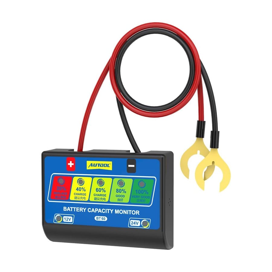 جهاز قارئ حالة بطارية السيارة AUTOOL BT60 ومراقبة الأداء واختبارها