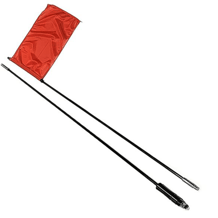 عمود علم بر للسيارة مع قاعدة تثبيت سريعة – Off-Road Flag Pole Quick Release