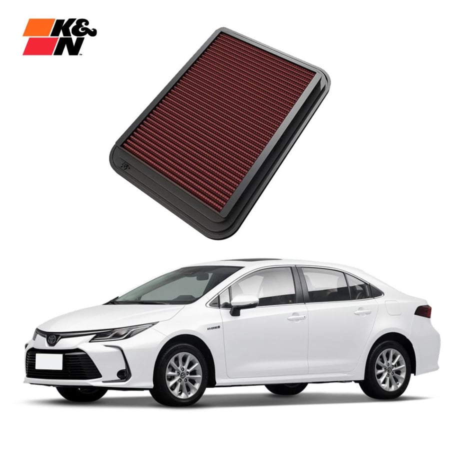 فلتر هواء رياضي K&N 33-2360 لتويوتا كورولا ويارس | قابل للغسيل