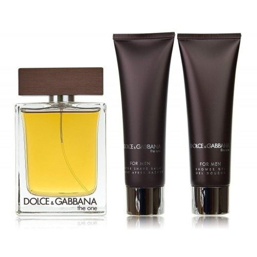 Dolce & Gabbana The One men's set, toilet (perfume 100ml + aftershave 50ml + shower gel 50ml)