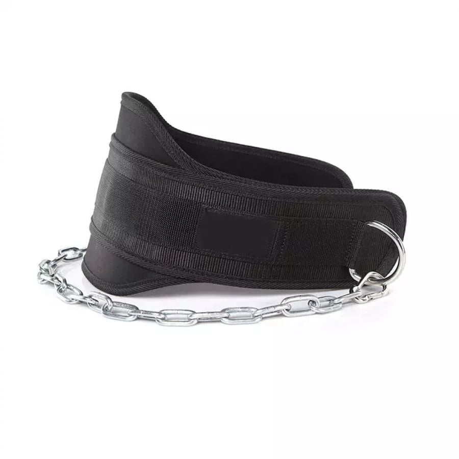 Dip belt with chain