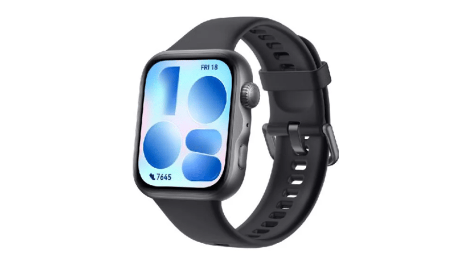 هواوي - ساعة رياضية بأكثر من 100 وضع تمرين وبشاشة 1.82 بوصة Watch Fit 5 - أسود