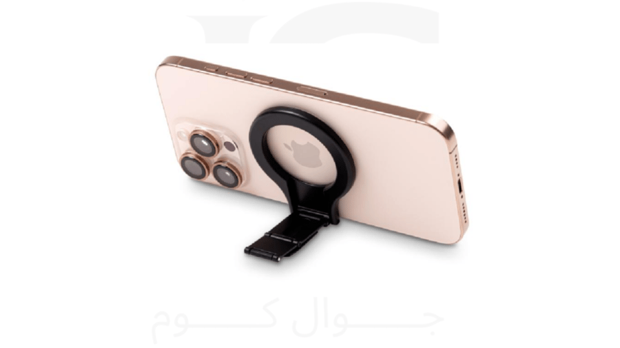 دارك - مسكة جوال مغناطيسية مع حامل قابل للطي - اسود