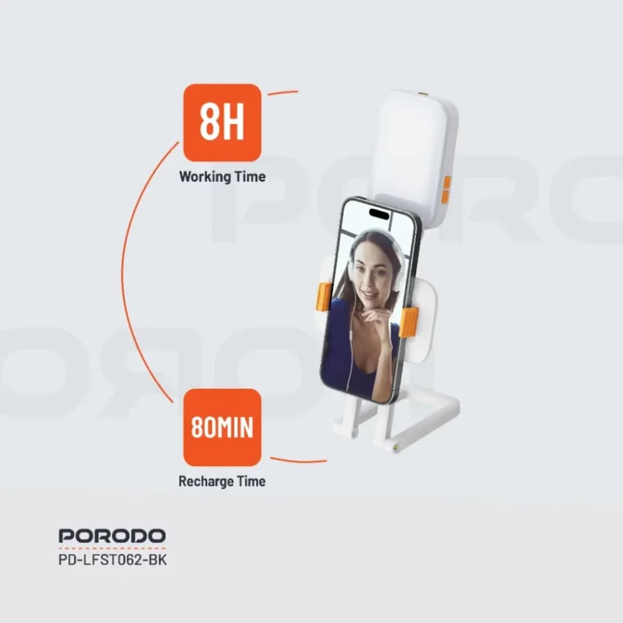 Phone holder with lighting from Porodo